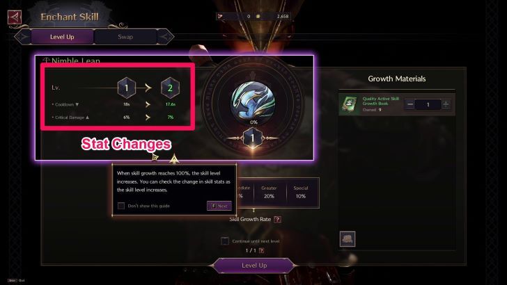 Throne and Liberty - Skill Stat Changes