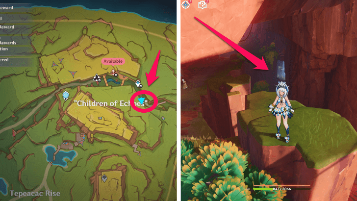 Genshin Impact Children of the Echoes Tribe Secret Trove Location