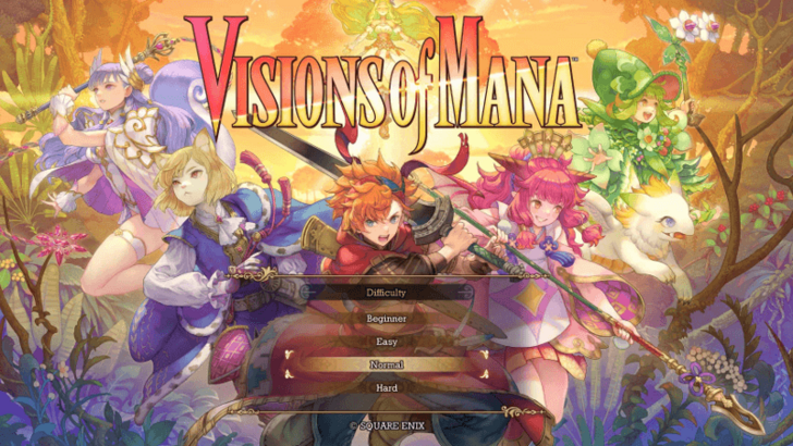 Visions of Mana - Choosing Difficulty