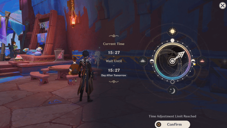 Genshin Impact The Case of the Crafting Bench Walkthrough - Go to the outdoor training area after two days