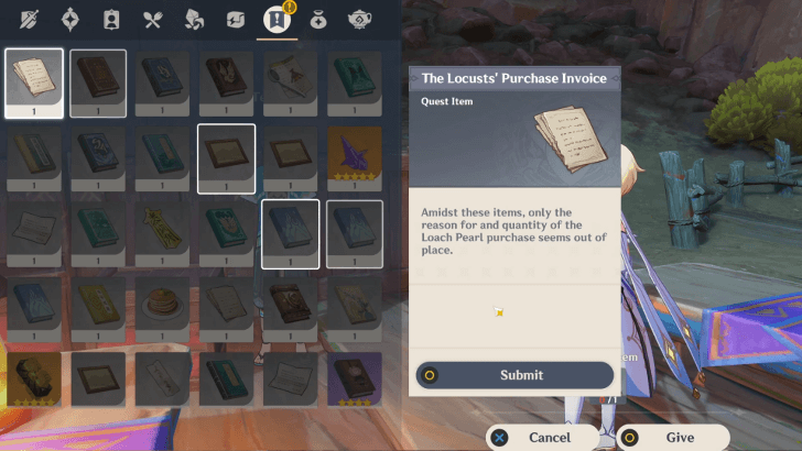 Genshin Impact The Case of the Crafting Bench Walkthrough - Submit the purchase invoice to the judge