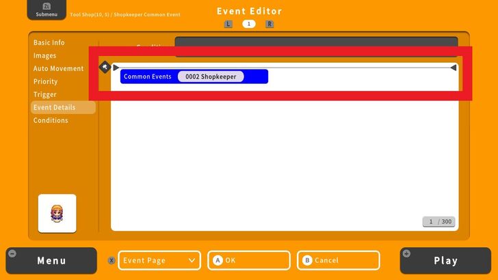 common events replace