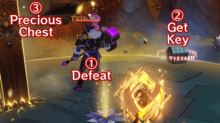 Genshin Impact - Righteous Resistance - Defeat Skirmisher to get Precious Chest