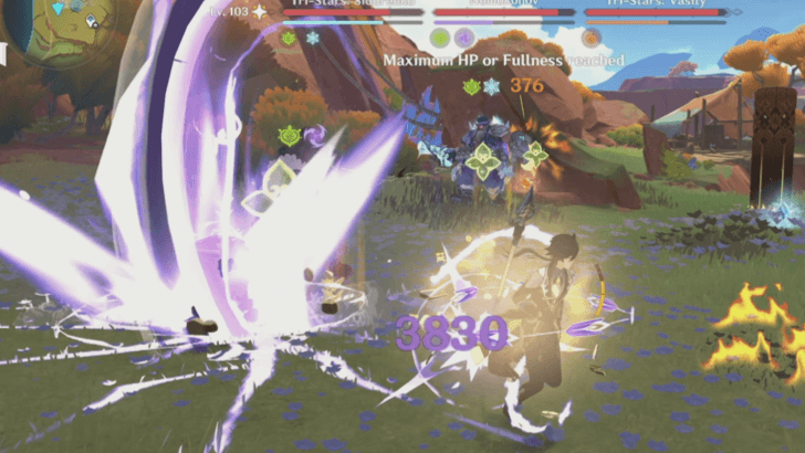 Genshin Impact - Electrohammer Breaks Zhongli Shield