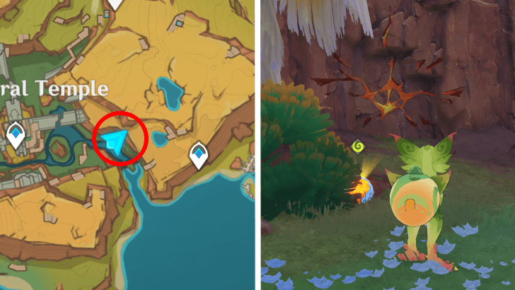 Genshin Impact Broken Graffiti-Marked Stone Location 4