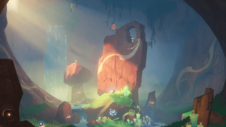 Genshin Impact - How to Use Broken, Graffiti-Marked Stone - Opens Up a Hidden Cave