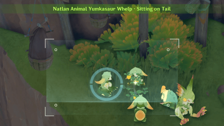 Genshin - Yumkasaur Whelp - Sitting on Tail