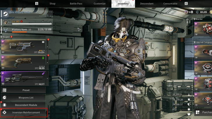The First Descendant - Access via Inventory