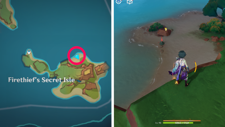 Genshin Impact - Firethief Secret Isle Third Challenge Location