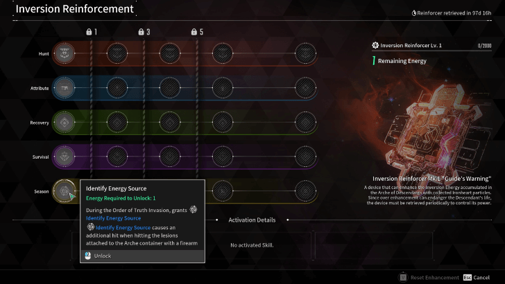 The First Descendant - Unlock Inversion Reinforcement Effectsusing Reinforcement Energy