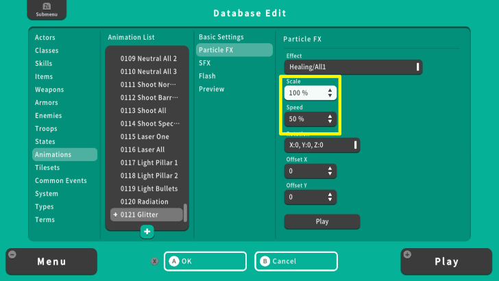 RPG MAKER WITH Scale Speed