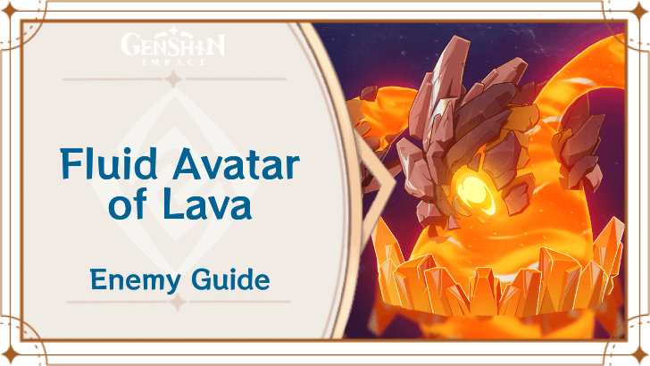 Genshin Impact - Fluid Avatar of Lava Banner