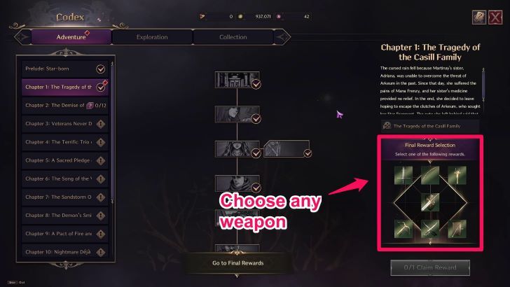 Throne and Liberty - Chapter 1 Final Rewards