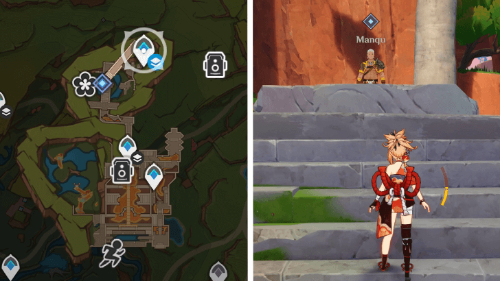 Genshin Impact - The Road Ahead - Talk to Manqu