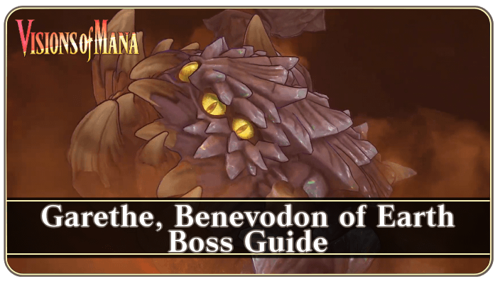 Garethe, Benevodon of Earth Boss Guide Banner