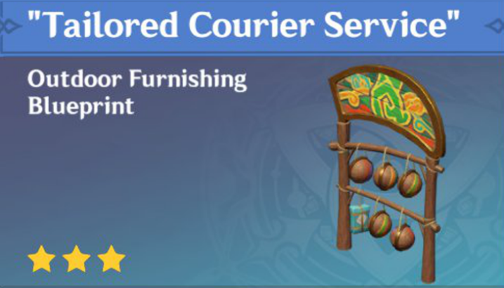 Genshin Impact - How to Get "Tailored Courier Service" Furnishing