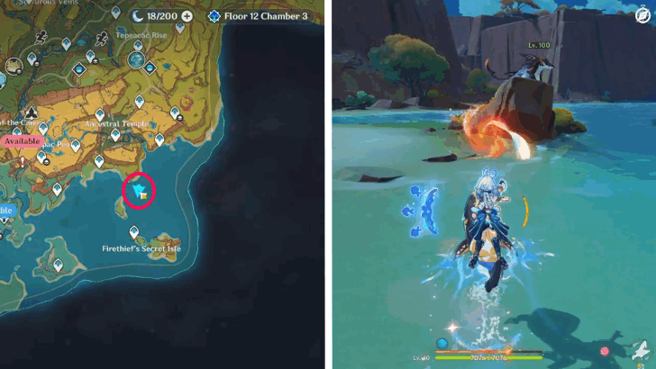 Amidst the Flowing Light