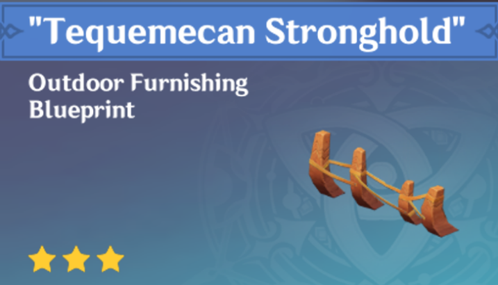 Genshin Impact - How to Get "Tequemecan Stronghold" Furnishing