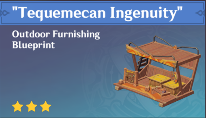 Genshin Impact - How to Get "Tequemecan Ingenuity" Furnishing