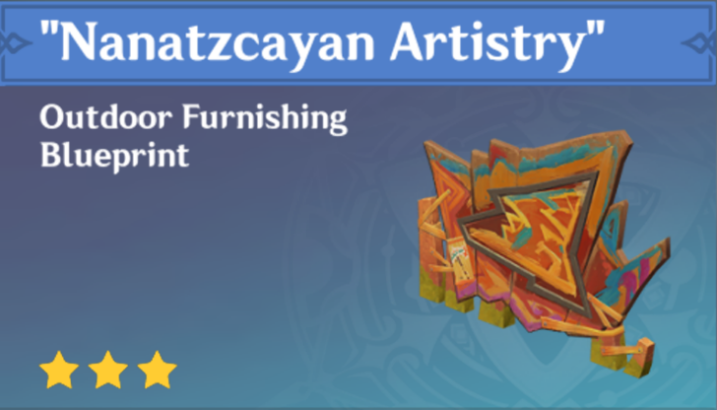 Genshin Impact - How to Get "Nanatzcayan Artistry" Furnishing