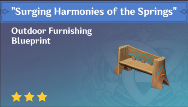 Genshin Impact - How to Get "Surging Harmonies of the Springs" Furnishing