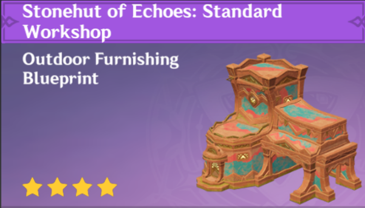 Genshin Impact - How to Get Stonehut of Echoes: Standard Workshop Furnishing