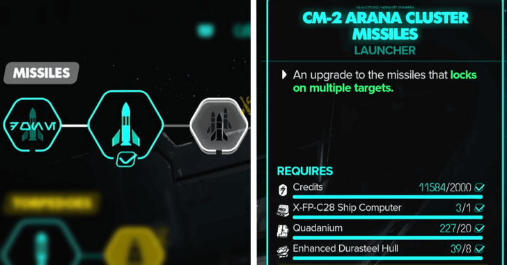 CM-2 Arana Cluster Missiles
