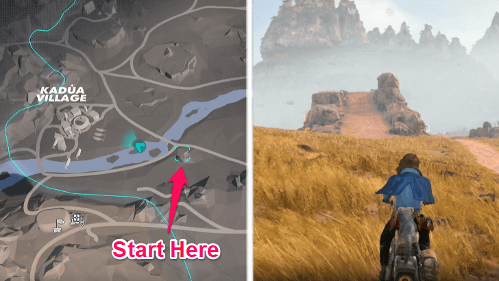 Jump the Incine East of Kadua Village