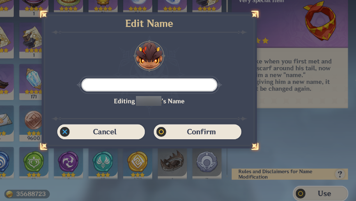 Genshin - Rename the Saurian Little One