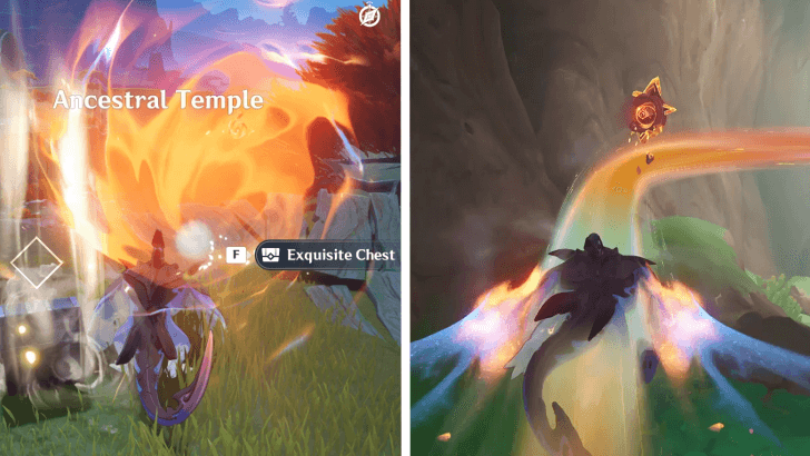 Genshin Impact - How to Use Spiritways - Some Collectibles During and After Spiritway Travel