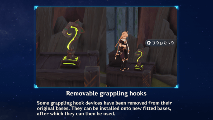 Genshin Impact - How to Use Grappling Hooks Tooltip