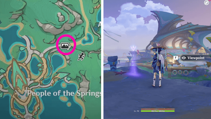 Genshin - How to Unlock People of the Springs Viewpoint