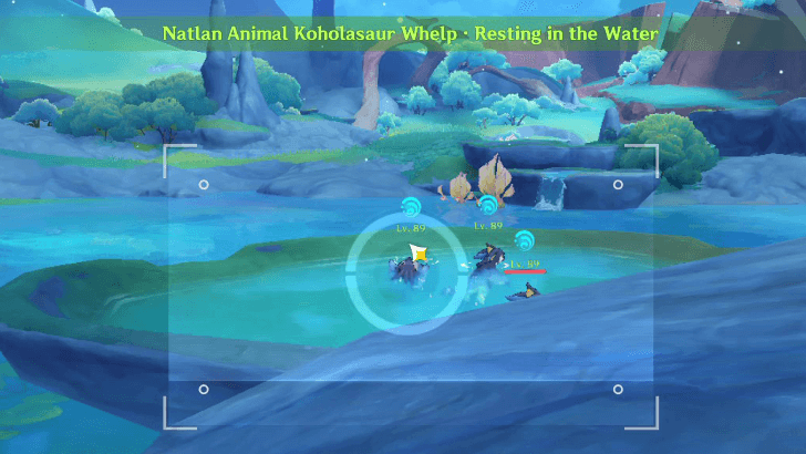 Genshin - Koholasaur Whelp - Resting in the Water