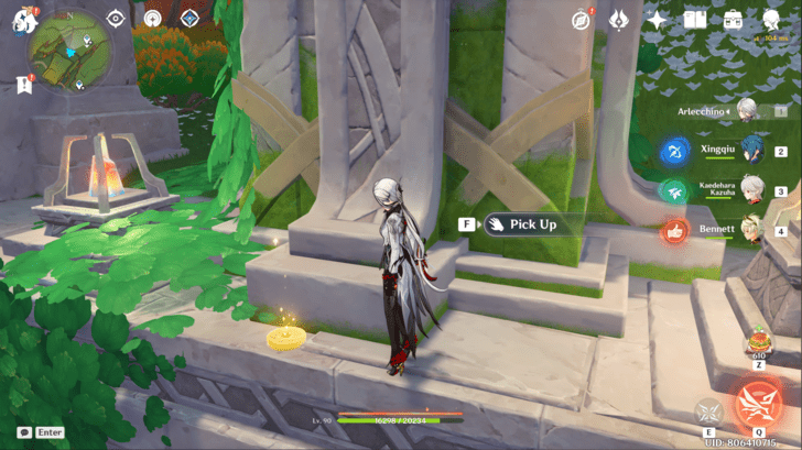 Genshin - Radiant Spincrystal 133 Location