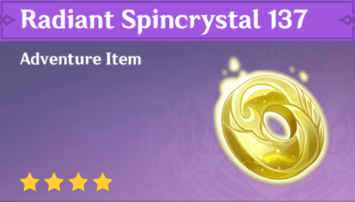 Genshin Impact - How to Get Radiant Spincrystal 137 and Effects