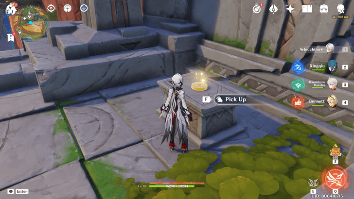 Genshin - Radiant Spincrystal 136 Location