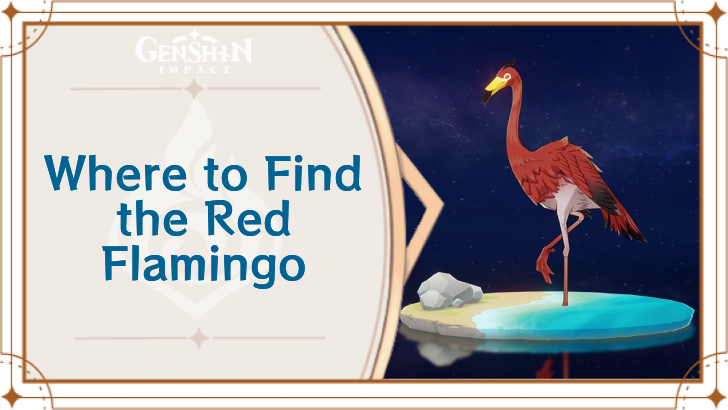 Genshin Impact - Where to Find Red Flamingo and Basic Information