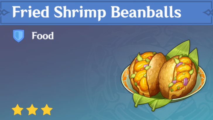 Genshin Impact - How to Get Fried Shrimp Beanballs and Effects
