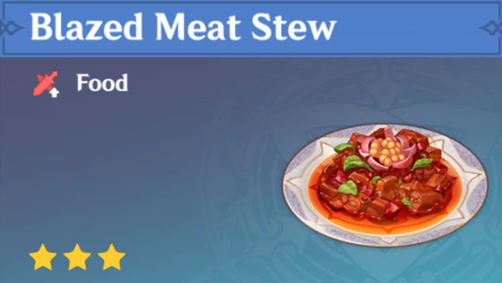 Genshin Impact - How to Get Blazed Meat Stew and Effects