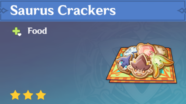 How to Cook Saurus Crackers and Recipe Location | Genshin Impact 