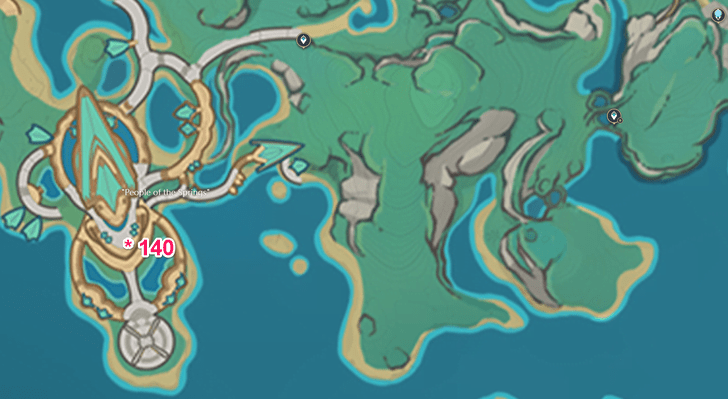 Genshin - Spinscrystal Locations in Toyac Springs
