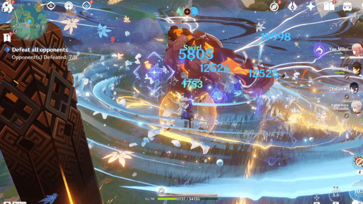 Genshin Impact - Blazing Extremes - Defeat Waves of Enemies