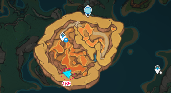 Genshin - Spincrystal Location in Toyac Springs