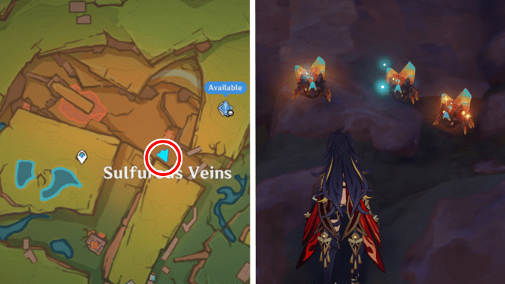 Genshin Impact - Crystal Beetle Map Location