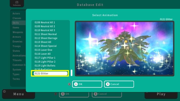 RPG MAKER WITH Animation Glitter