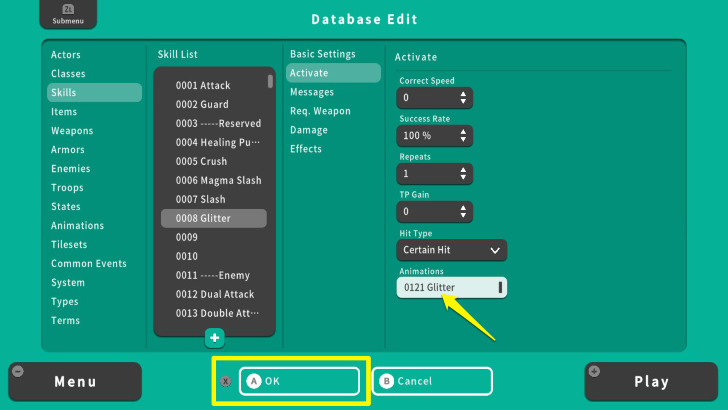 RPG MAKER WITH Set Animation