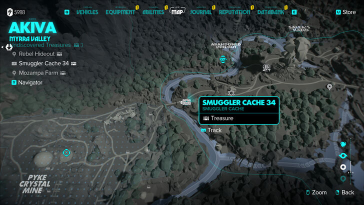 Star Wars Outlaws Smuggler Cache 34 Map