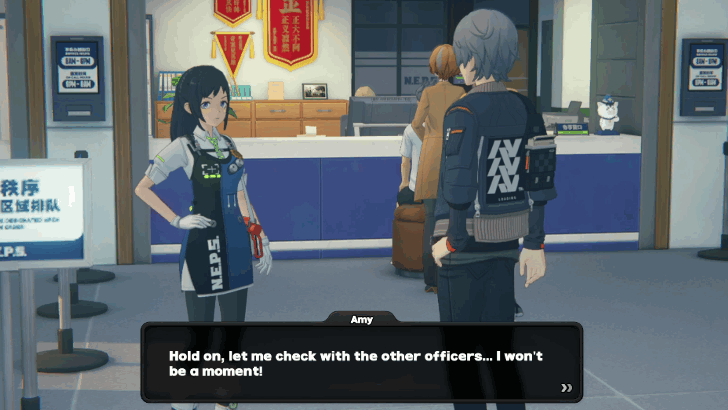 Talk to Amy After Completing the Event Stage