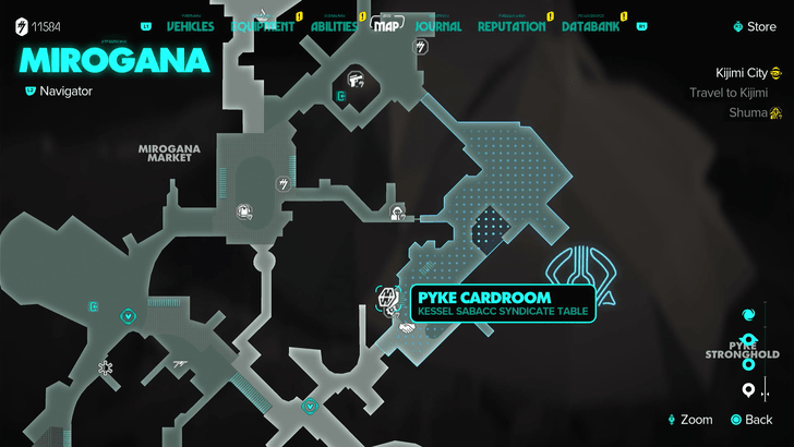 Mirogana Syndicate Kessel Sabacc Table Map Location