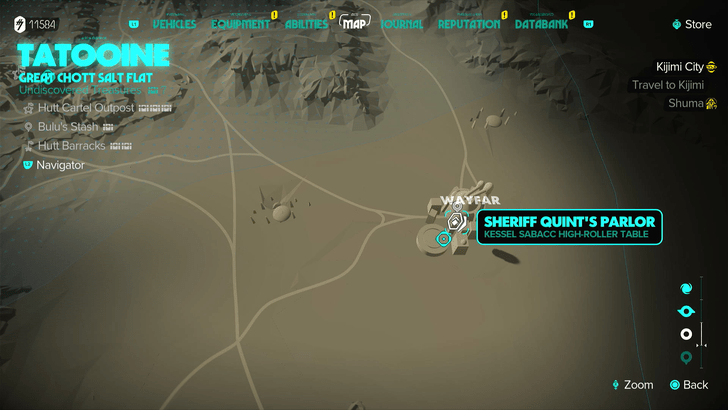 Tatooine High Roller Kessel Sabacc Table Map Location